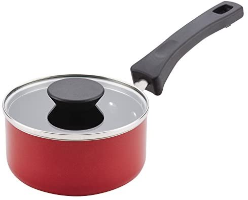 Farberware Neat Nest 1-Quart Covered Saucepan, Red - The Finished Room
