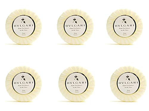 Bvlgari Au the Blanc (White Tea) Pleated Soap 75g - Set of 6 - The Finished Room