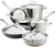 Anolon 11-Piece Steel & Hard Aluminum Cookware Set, Stainless Steel and Hard Anodized - The Finished Room