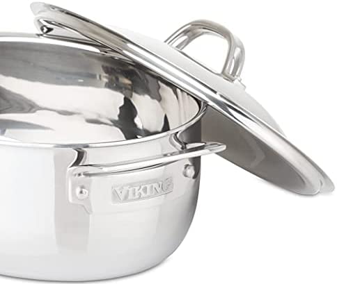 Viking Culinary 3-Ply 5.5 Qt Oval Dutch Oven, Quart, stainless steel - The Finished Room