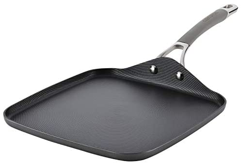 Circulon 84566 Elementum Hard Anodized Nonstick Griddle Pan/Flat Grill, 11 Inch, Oyster Gray - The Finished Room
