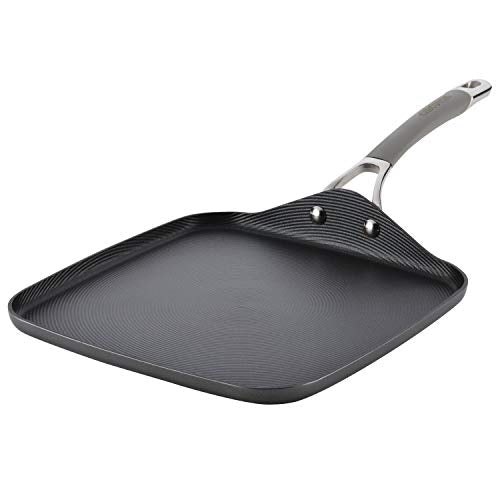 Circulon 84566 Elementum Hard Anodized Nonstick Griddle Pan/Flat Grill, 11 Inch, Oyster Gray - The Finished Room