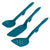 Rachael Ray Tools and Gadgets Spoon, Slotted and Solid Turners Set/ Cooking Utensils - 3 Piece, Teal Blue - The Finished Room