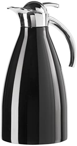 Oggi Allegra ( 2.1 Liter/ 68 Oz. ) Thermal Vacuum Carafe with Press Button Top and Stainless Steel Liner- Stainless - The Finished Room