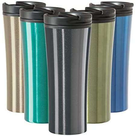 Oggi CONTOUR Stainless Steel Travel Tumbler, 16-Ounce, Silver - The Finished Room