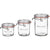 Luigi Bormioli Lock-Eat 3 piece Frigo Jars Set, Clear - The Finished Room