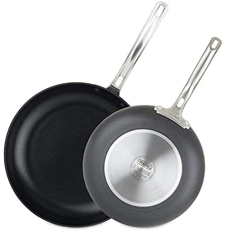 Viking Culinary Hard Anodized Nonstick Fry Set Pan, 10 Inch and 12 Inch, Gray - The Finished Room