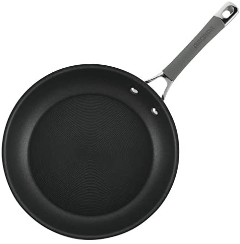 Circulon 14&quot; Helper Handle Hard Anodized Aluminum Skillet, Inch, Oyster Gray - The Finished Room