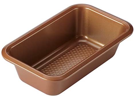 Ayesha Curry 9&quot; x 5&quot; Steel Loaf Pan, 9 Inch x 5 Inch, Copper - The Finished Room