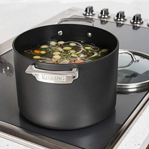 Viking Culinary Hard Anodized Nonstick Stock Pot, 8 Quart, Gray - The Finished Room