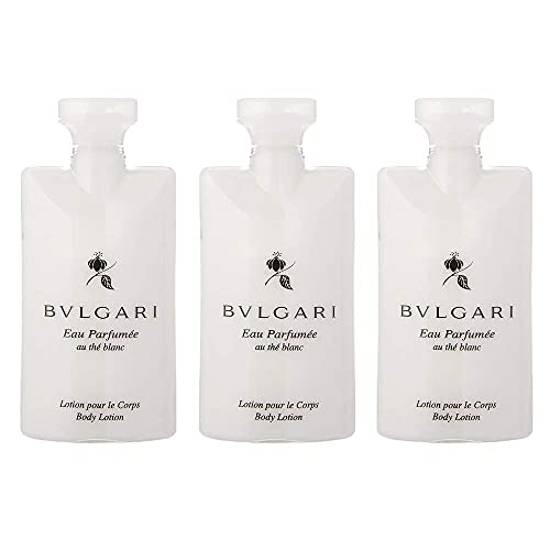 Bvlgari Au the Blanc (White Tea) Body Lotion - Set of 3, 2.5 Ounce bottles - The Finished Room