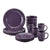 Rachael Ray Cucina Dinnerware 16-Piece Stoneware Dinnerware Set, Lavender Purple - The Finished Room