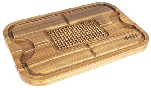 Viking Acacia Carving Board with 3-piece Carving Set - The Finished Room