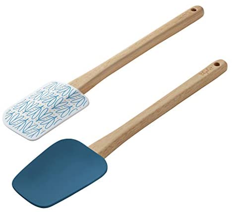 Ayesha Collection Spatula Spoonula Set, 11.5-Inch, Two Piece - - The Finished Room