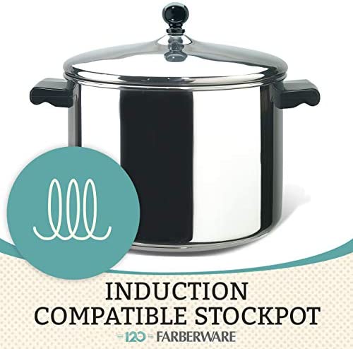 Farberware Classic Stainless Steel 6-Quart Stockpot with Lid, Stainless Steel Pot with Lid, Silver - The Finished Room