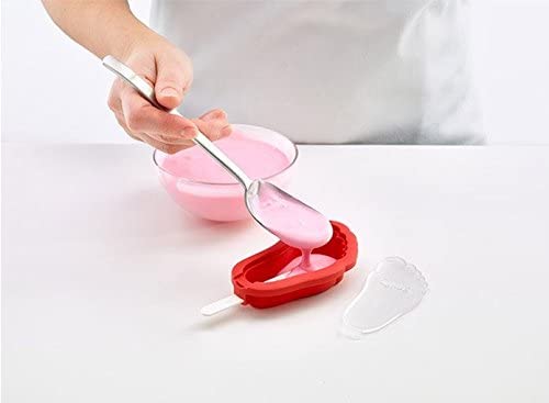 Lékué Feet Ice Cream Mould, One Size, Red - The Finished Room