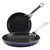 Farberware Luminescence Nonstick Frying Pan Set / Fry Pan Set / Skillet Set - 9 Inch and 11.25 Inch , Blue - The Finished Room