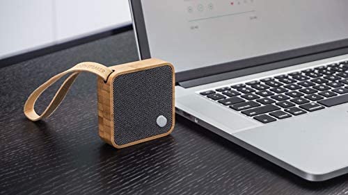 Gingko Mi Square Pocket Bluetooth Speaker 3&quot; x 3&quot; Portable Bamboo - The Finished Room