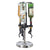 OGGI Professional 3-Bottle Revolving Liquor Dispenser, Stainless Steel - The Finished Room