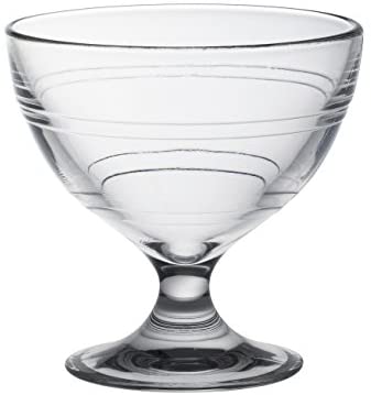 Duralex Made In France Gigogne Glass Ice Cream Cup (Set of 6), 8.75 oz, Clear - The Finished Room