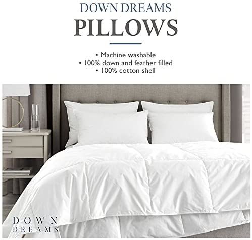 Manchester Mills Down Dreams Classic Pillows - Queen/Medium Support, 2-Pack - The Finished Room