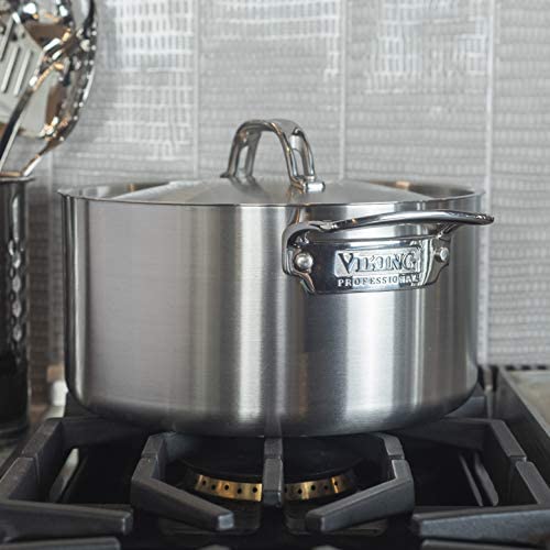 Viking Professional 5-Ply Stainless Steel Stockpot with Lid, 6 Quart - The Finished Room