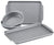 Farberware Nonstick Bakeware Set Includes Baking Cake Pans and Cookie Sheets, 4 Piece, Gray - The Finished Room