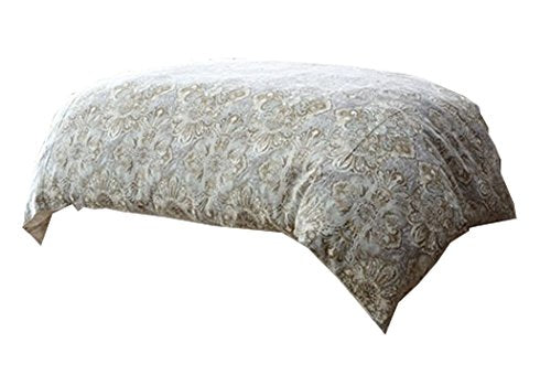 Peacock Alley Baroque Duvet Cover in Linen Color (Twin Size) - The Finished Room