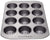 Farberware Nonstick Bakeware 12-Cup Muffin Tin / Nonstick 12-Cup Cupcake Tin - 12 Cup, Gray - The Finished Room