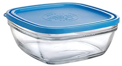 Duralex Made In France Lys Square Bowl with Lid, 70.3-Ounce - The Finished Room