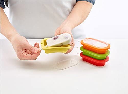 LÃ©kuÃ© Stackable Popsicle Mould, One Size, Orange - The Finished Room