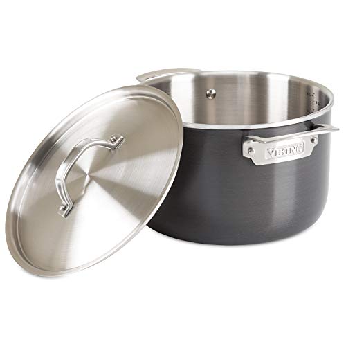 Viking 5-Ply Hard Stainless Stockpot with Hard Anodized Exterior, 7 Quart - The Finished Room
