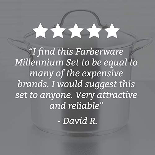 Farberware Millennium Stainless Steel Cookware Pots and Pans Set, 10 Piece - The Finished Room