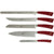 Berkel Elegance Chef 5-pc Knife Set Red / Beautiful set of 5 Knives for different uses / Elegance for every kitchen - The Finished Room