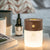 Gingko Smart Diffuser Lamp Approx. 3" x 3" x 4" Led Desk Lamp and Diffuser Walnut - The Finished Room