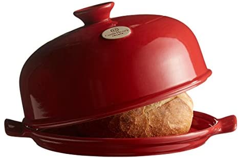 Emile Henry Made In France Bread Cloche, 13.2 x 11.2&quot;&quot;, Burgundy - The Finished Room
