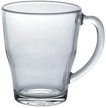 Duralex Made In France Cosy Glass Mug (Set of 6), 12.37 oz, Clear - The Finished Room
