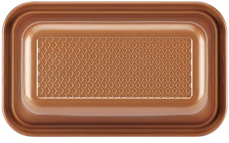Ayesha Curry 9&quot; x 5&quot; Steel Loaf Pan, 9 Inch x 5 Inch, Copper - The Finished Room