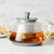 BonJour Silver Borosilicate Teapot, 1 Piece, Glass with Metallic Detailing - The Finished Room