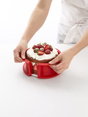 Lekue Springform Baking Pan, 6&quot; With Ceramic Plate Red - The Finished Room