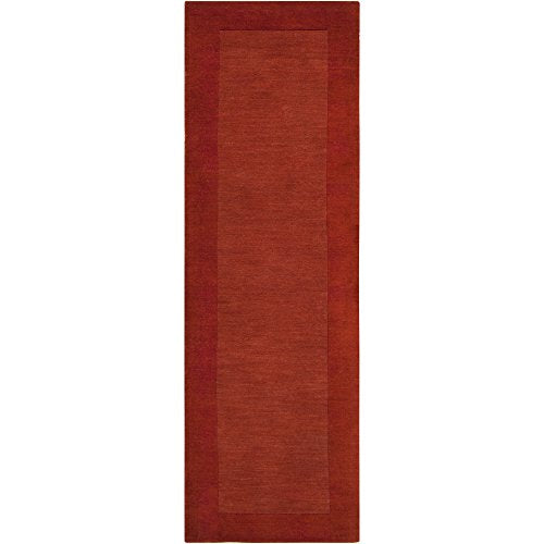 Surya M-300 Mystique Area Rug, 8-Feet by 11-Feet, Red-Orange - The Finished Room