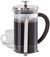 Oggi French Press, 8 Cup, Stainless Steel, Clear - The Finished Room
