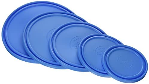 Duralex Blue Lids for Lys Round Bowls 5-Piece Set - The Finished Room