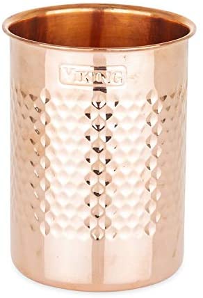Viking Culinary 40588-9207 Viking Hammered utensil holder, Copper - The Finished Room