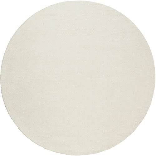 Surya Mystique M-262 Hand Loomed 100% Wool Ivory 9&#39;9&quot; Round Area Rug - The Finished Room