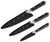 Anolon Imperion Damascus Steel Cutlery Chef Knife Set, 3-Piece, Small, Black - The Finished Room