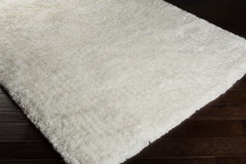 8&#39; x 10&#39; Rectangular Surya Area Rug GRIZZLY9-810 Bright White Color Handmade in India &quot;Grizzly Collection&quot; - The Finished Room