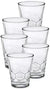 Duralex Made in France Hexagon Glass Tumbler Drinking Glasses, 7.38 ounce - Set of 6, Clear - The Finished Room