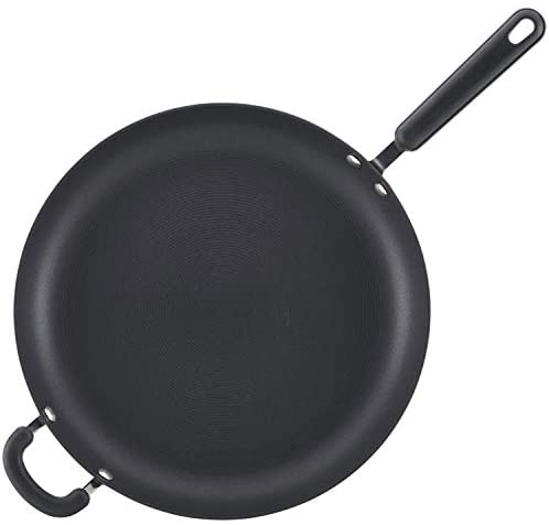 Circulon Classic Hard Anodized Nonstick Frying Pan / Fry Pan / Hard Anodized Skillet with Helper Handle - 14 Inch, Gray - The Finished Room
