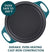 Rachael Ray 4-Qt 11" Griddle Lid Cast Iron Casserole, 4-Quart, Teal Shimmer - The Finished Room